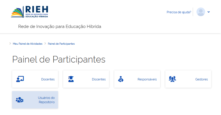 Painel de Usuários do Repositório